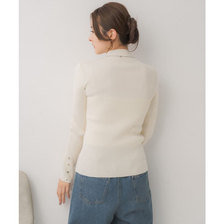 【WEB限定カラー追加】スパンコールリブハイネックNT | RETRO GIRL | 詳細画像19 