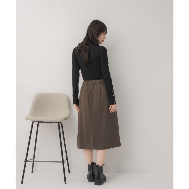 【WEB限定カラー追加】スパンコールリブハイネックNT | RETRO GIRL | 詳細画像23 