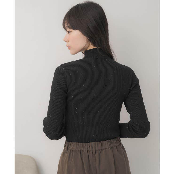 【WEB限定カラー追加】スパンコールリブハイネックNT | RETRO GIRL | 詳細画像27 