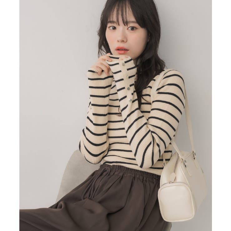 【WEB限定カラー追加】スパンコールリブハイネックNT | RETRO GIRL | 詳細画像3 