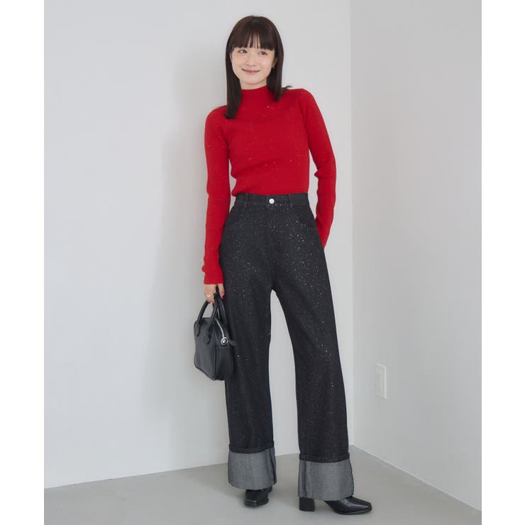 【WEB限定カラー追加】スパンコールリブハイネックNT | RETRO GIRL | 詳細画像40 