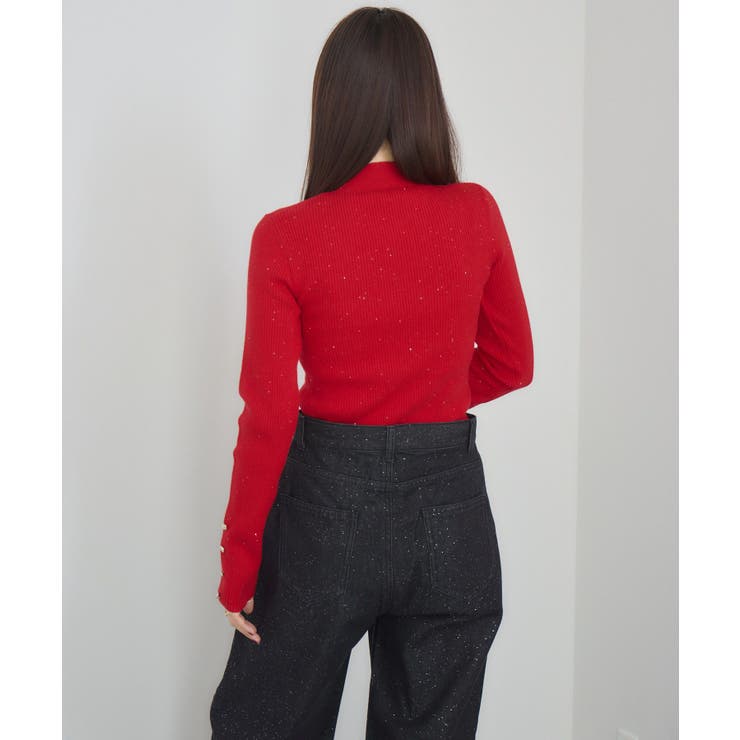 【WEB限定カラー追加】スパンコールリブハイネックNT | RETRO GIRL | 詳細画像46 