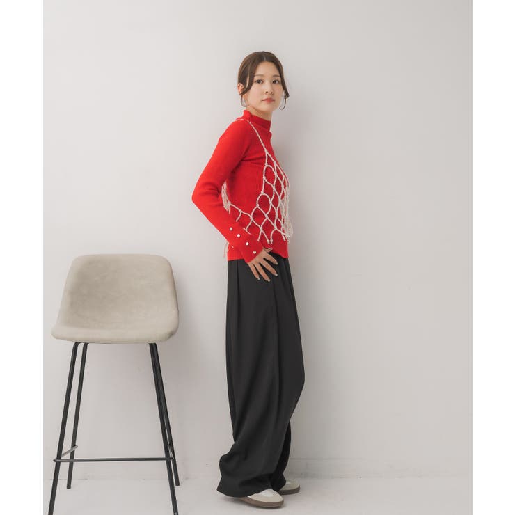 【WEB限定カラー追加】スパンコールリブハイネックNT | RETRO GIRL | 詳細画像49 