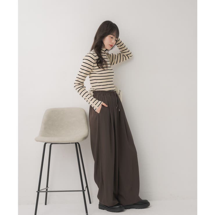 【WEB限定カラー追加】スパンコールリブハイネックNT | RETRO GIRL | 詳細画像6 