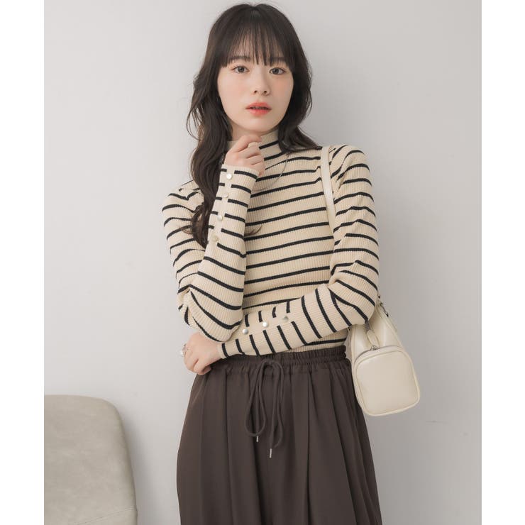 【WEB限定カラー追加】スパンコールリブハイネックNT | RETRO GIRL | 詳細画像9 