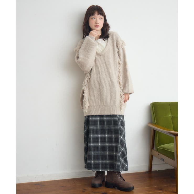 VネックチュニックNT | RETRO GIRL | 詳細画像12 