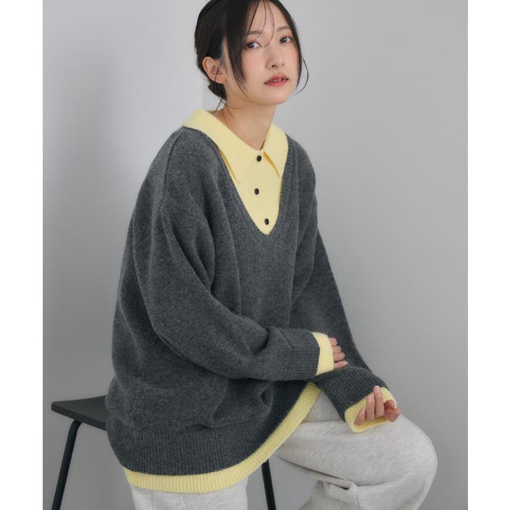 レイヤード風襟付きNT | RETRO GIRL | 詳細画像12 