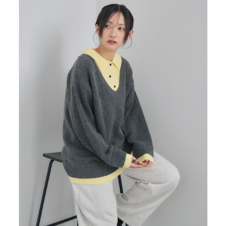 レイヤード風襟付きNT | RETRO GIRL | 詳細画像13 