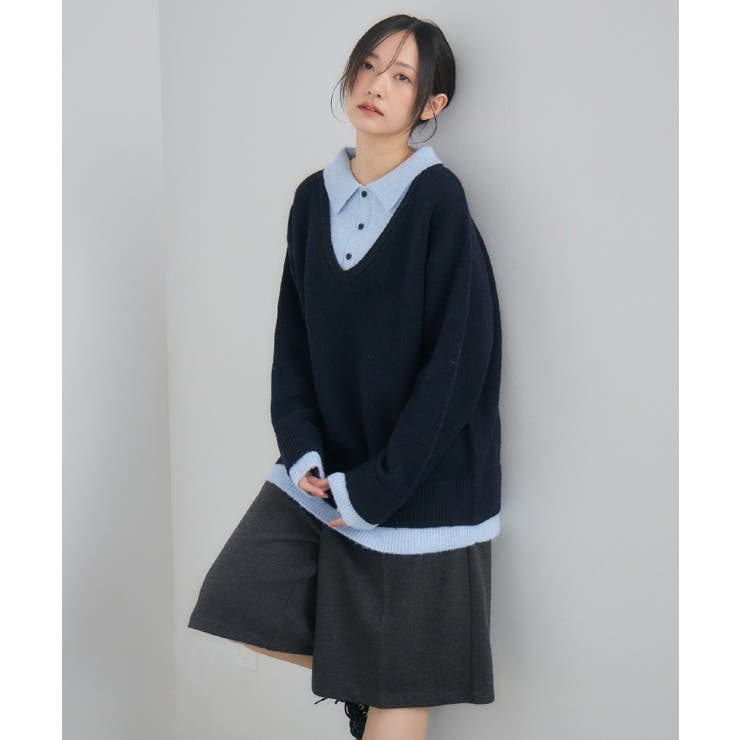 レイヤード風襟付きNT | RETRO GIRL | 詳細画像3 