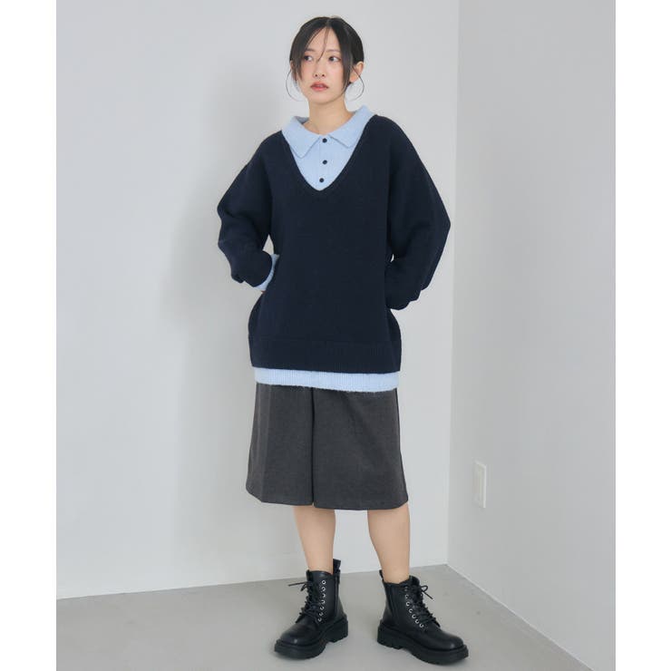 レイヤード風襟付きNT | RETRO GIRL | 詳細画像4 