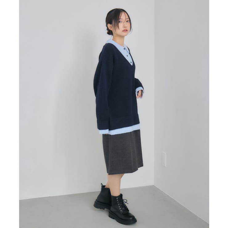 レイヤード風襟付きNT | RETRO GIRL | 詳細画像5 