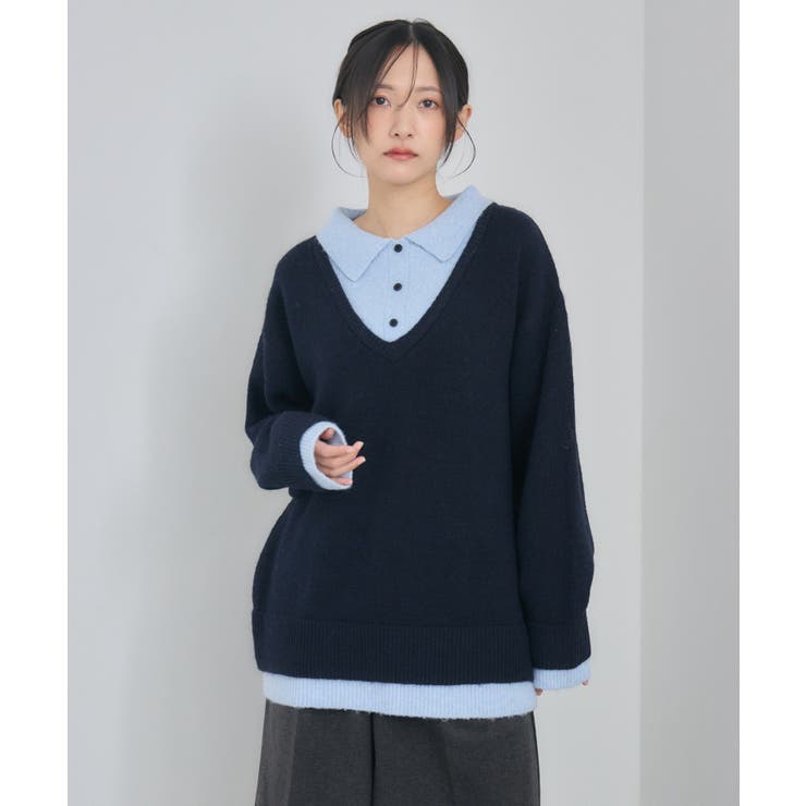 レイヤード風襟付きNT | RETRO GIRL | 詳細画像8 