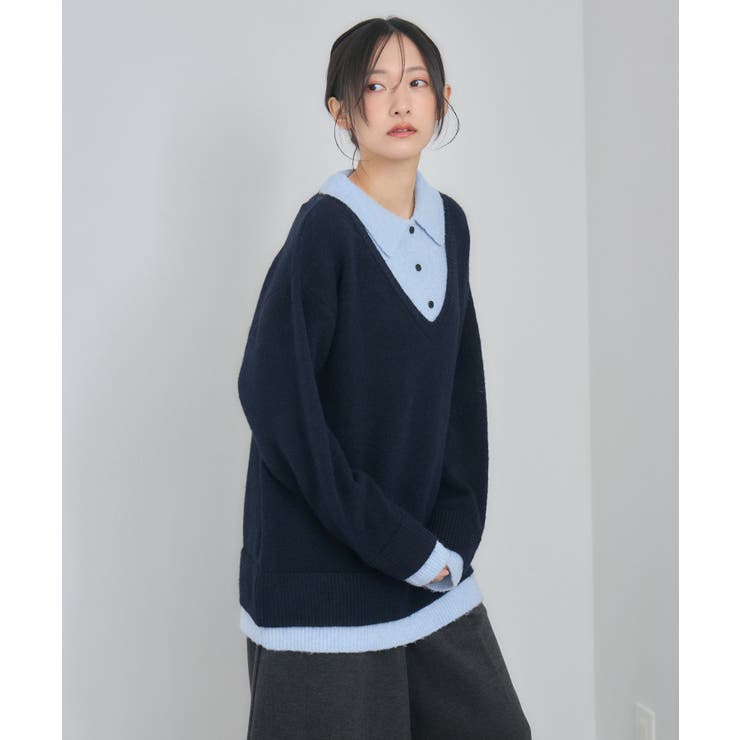 レイヤード風襟付きNT | RETRO GIRL | 詳細画像9 