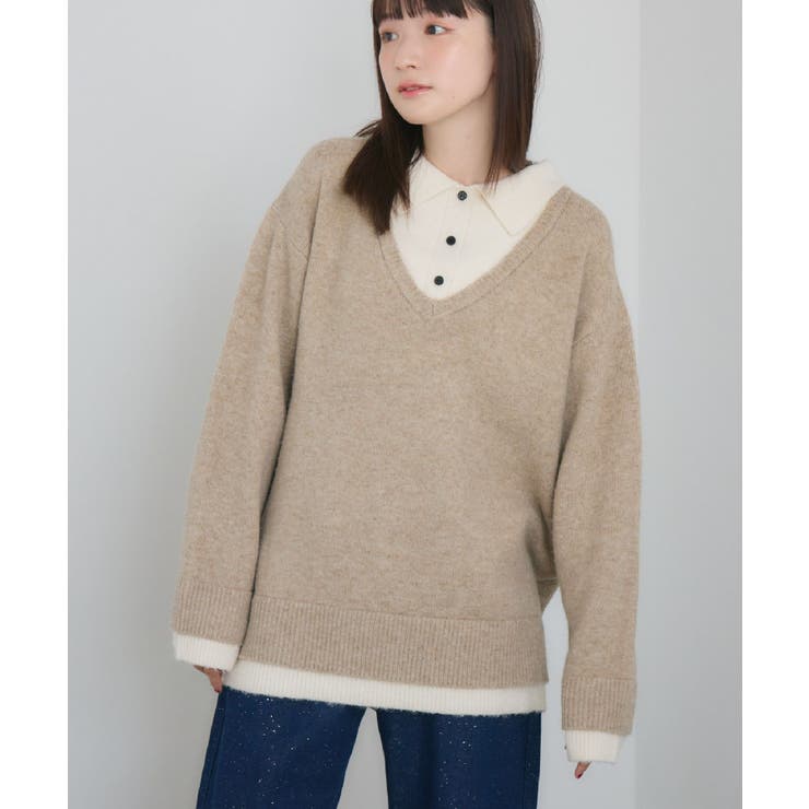 BEG0 | レイヤード風襟付きNT | RETRO GIRL