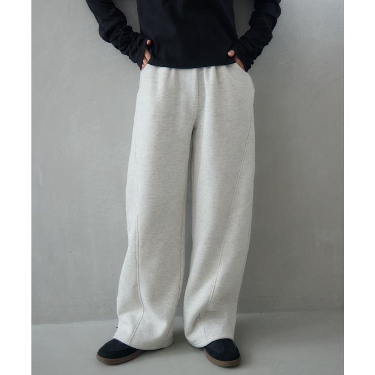 P/WHT | 裏起毛スウェットPT | RETRO GIRL