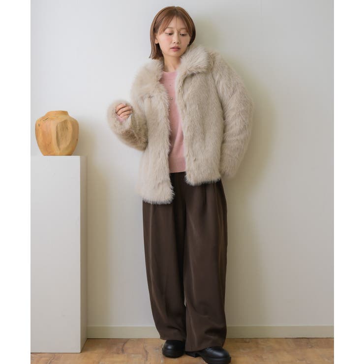 スタンドカラーFファーBZ | RETRO GIRL | 詳細画像2 