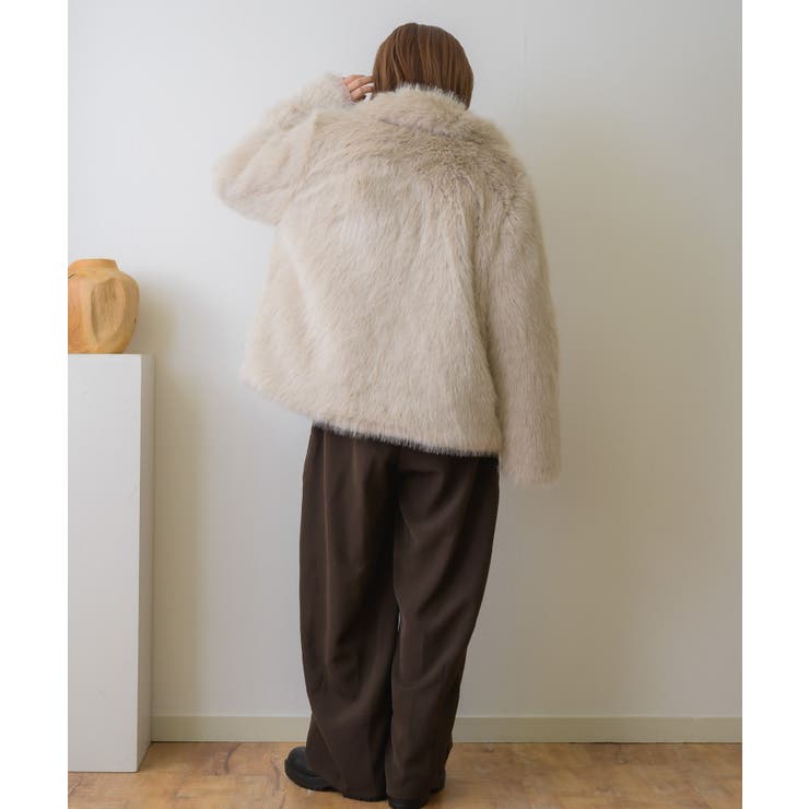 スタンドカラーFファーBZ | RETRO GIRL | 詳細画像4 