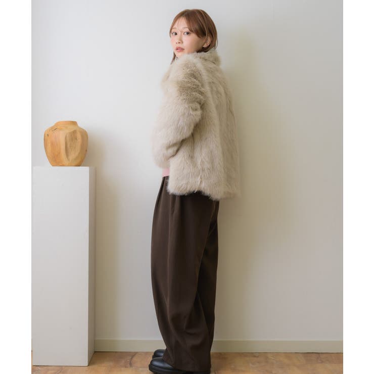 スタンドカラーFファーBZ | RETRO GIRL | 詳細画像5 