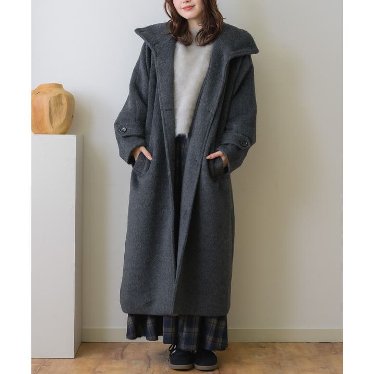 BLK1 | シャギーロングコート | RETRO GIRL