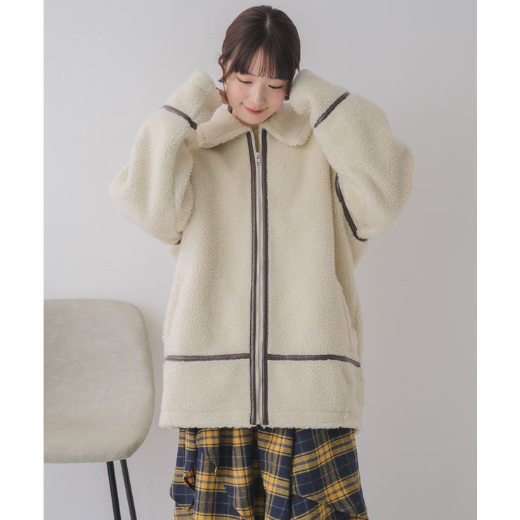 ボアコクーンジャケット | RETRO GIRL | 詳細画像11 