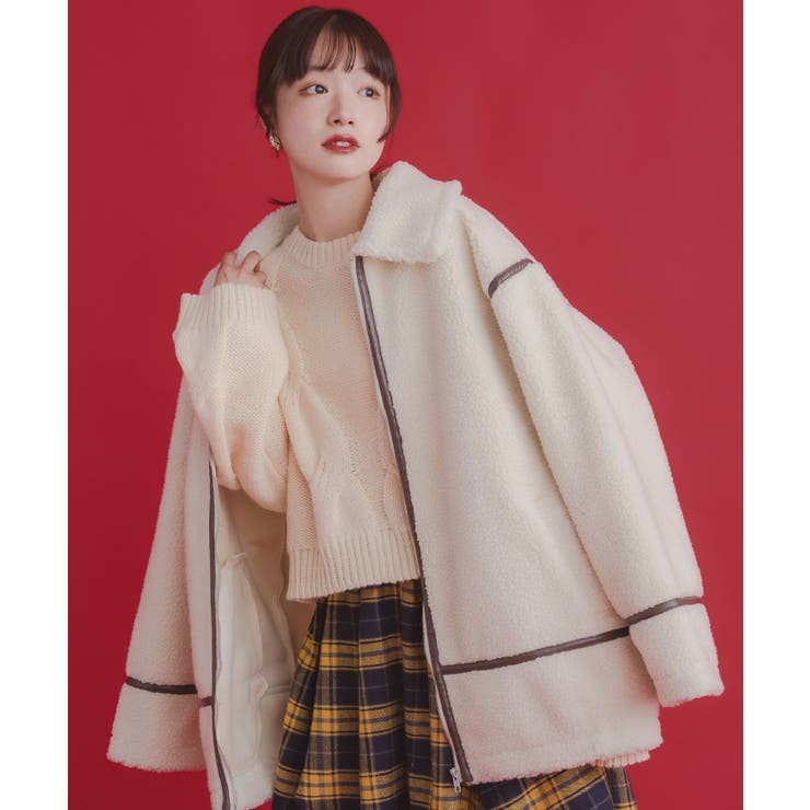 ボアコクーンジャケット | RETRO GIRL | 詳細画像12 