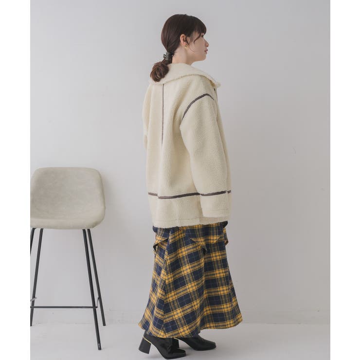 ボアコクーンジャケット | RETRO GIRL | 詳細画像3 