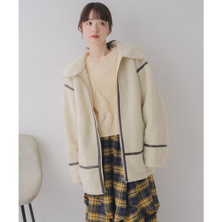 ボアコクーンジャケット | RETRO GIRL | 詳細画像6 