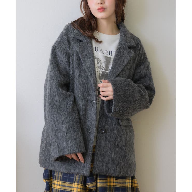 GRY2 | FウールシャギーテーラーJK | RETRO GIRL