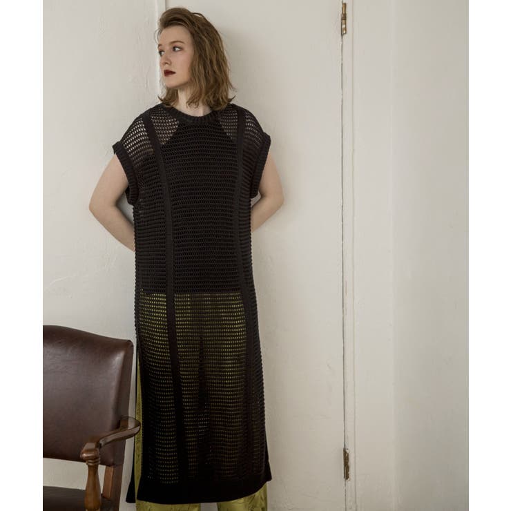 メッシュニットワンピース 品番 Rtgw Retro Girl レトロガール のレディースファッション通販 Shoplist ショップリスト