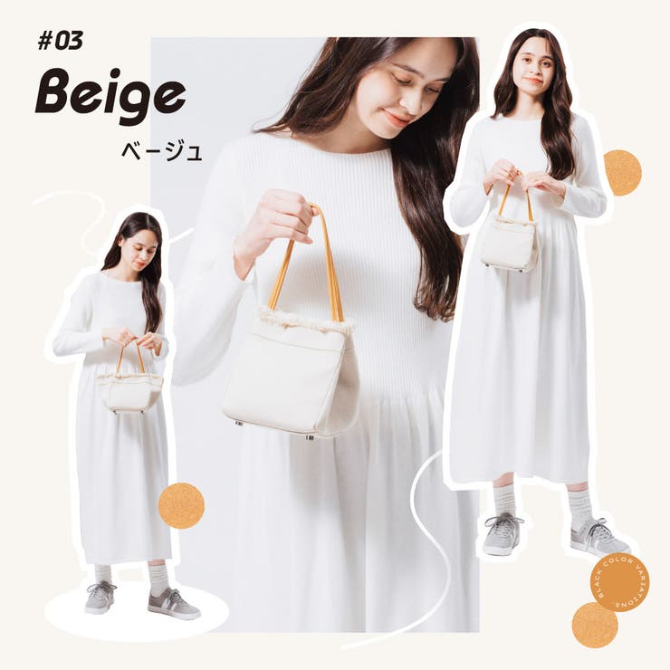 綿 ダブルハンドル 2way マグネット式 ミニ ハンドバッグ[品番