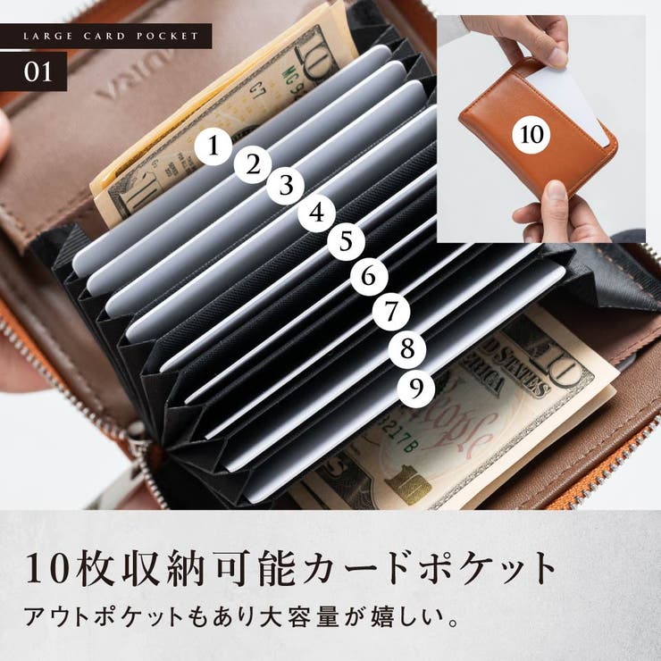 ヴィーガンレザー スキミング防止 コンパクトミニ財布 プレゼント | MURA | 詳細画像10 