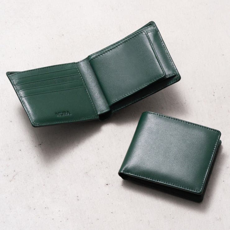 MOKU 限定レザー折りたたみ財布 ダークグリーン MOKU 限定レザー折りたたみ財布 ダークグリーン MOKU 限定レザー