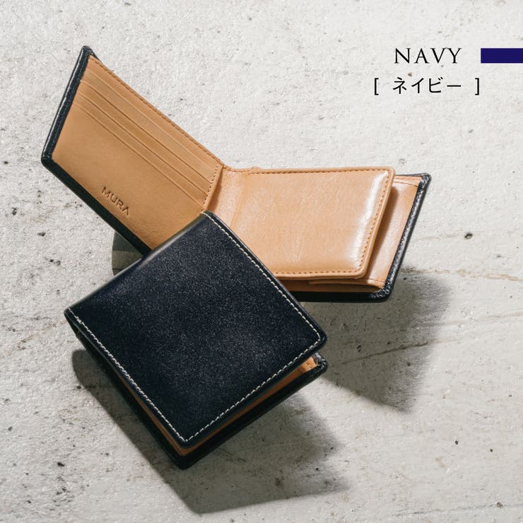 二つ折り 財布 イタリアンレザー プレゼント スキミング防止機能付 | MURA | 詳細画像6 