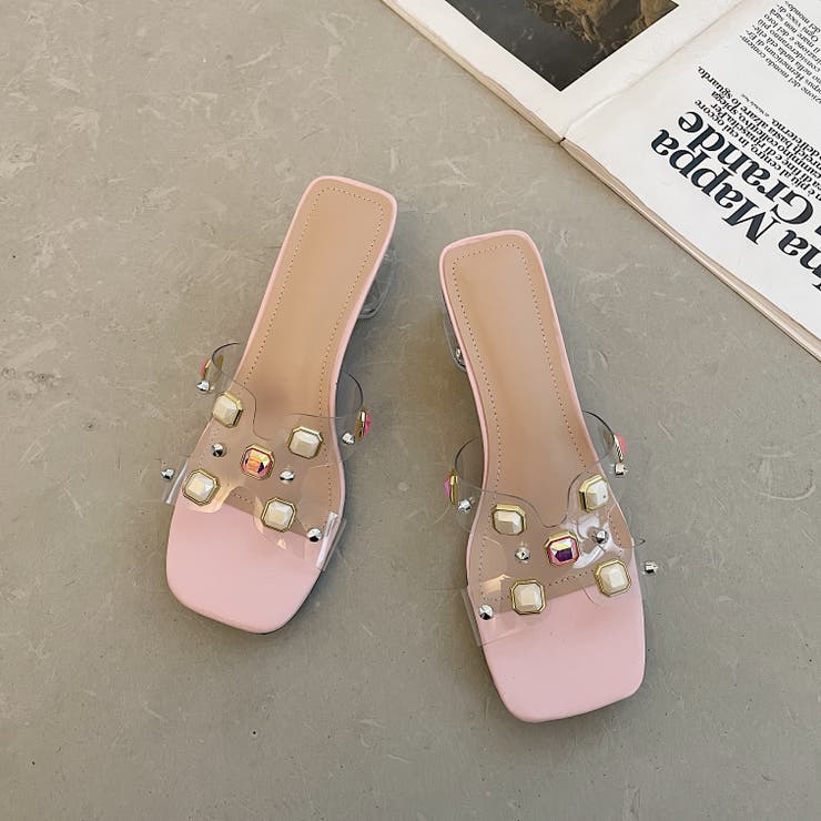 超軽量 クリアソール PVCデザイン ミュールサンダル 1815[品番