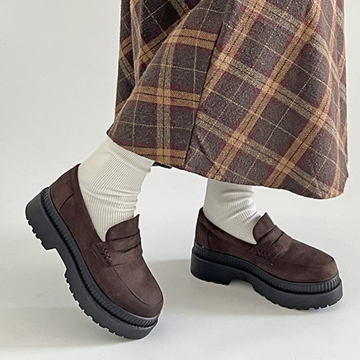 ブラウンフリンジローファー厚底ソール Dr.martens ブラウンフリンジローファー厚底 26cm