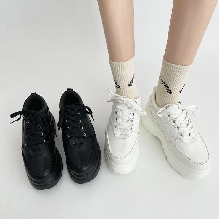 軽量厚底 ハイソール シンプル やわらか マニッシュ スニーカー 1928