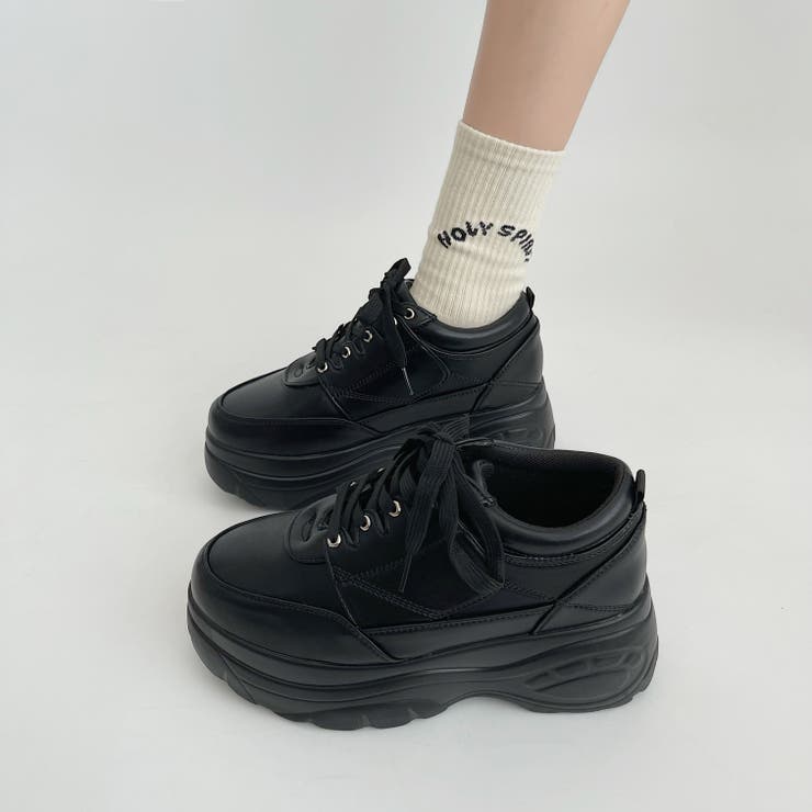 軽量厚底 ハイソール シンプル やわらか マニッシュ スニーカー 1928