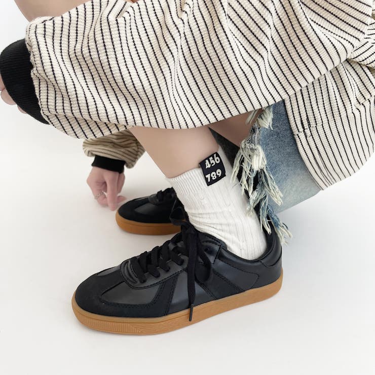 ブラック | ベーシック ジャーマントレーナータイプ スニーカー 1947 | Shoes in Closet