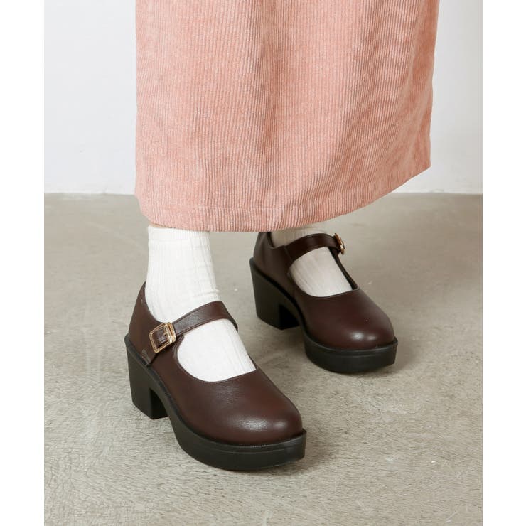 メリージェーンストラップ 厚底パンプス 軽量ソール使用1985 品番 Mtts Shoes In Closet シューズインクローゼット のレディースファッション通販 Shoplist ショップリスト