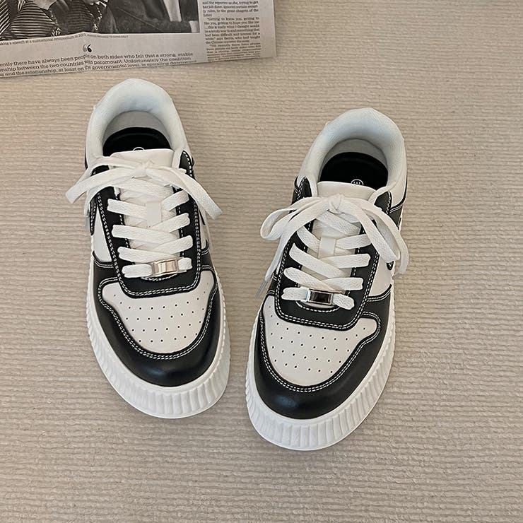 軽量厚底 プラットフォーム コートタイプ スニーカー 2429 | Shoes in Closet | 詳細画像4 