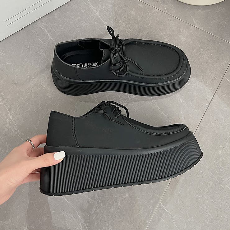 厚底 プラットフォーム スニーカーライク NEO モカシン 2443[品番