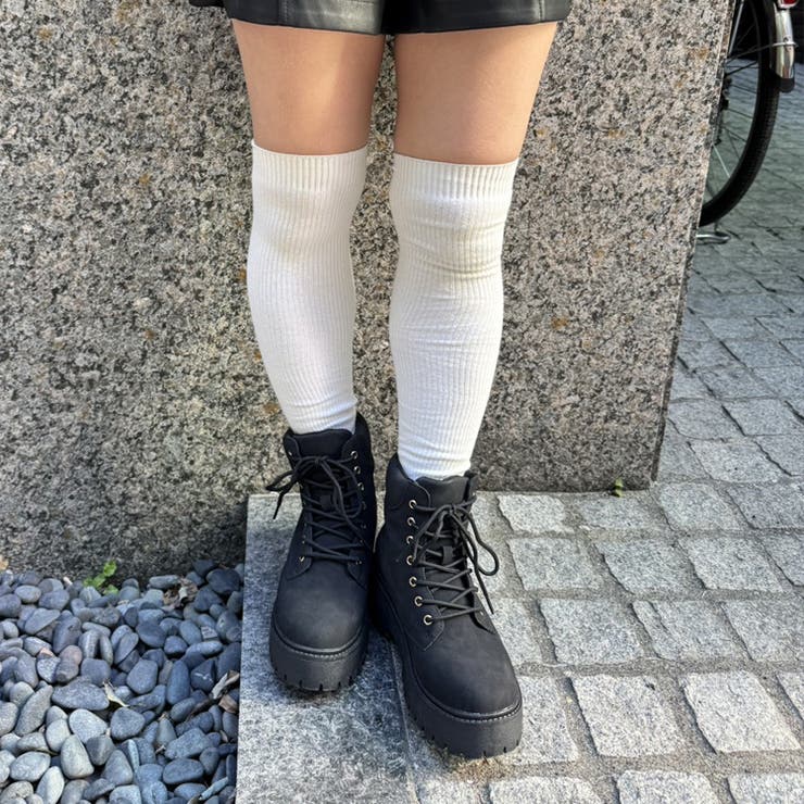 厚底 プラットフォーム レースアップ ワークブーツ 2458 | Shoes in Closet | 詳細画像3 