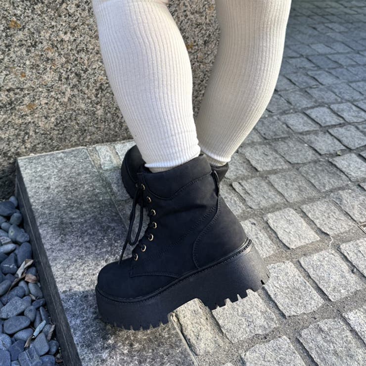 厚底 プラットフォーム レースアップ ワークブーツ 2458 | Shoes in Closet | 詳細画像8 