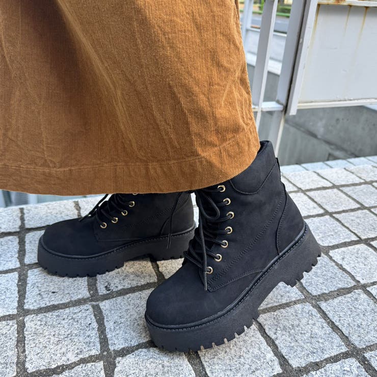 厚底 プラットフォーム レースアップ ワークブーツ 2458 | Shoes in Closet | 詳細画像5 