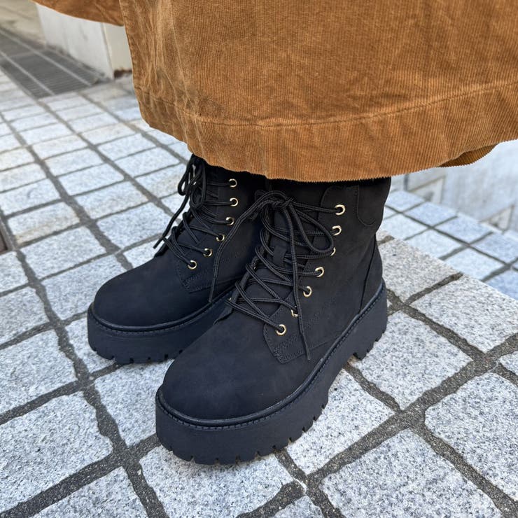 厚底 プラットフォーム レースアップ ワークブーツ 2458 | Shoes in Closet | 詳細画像6 