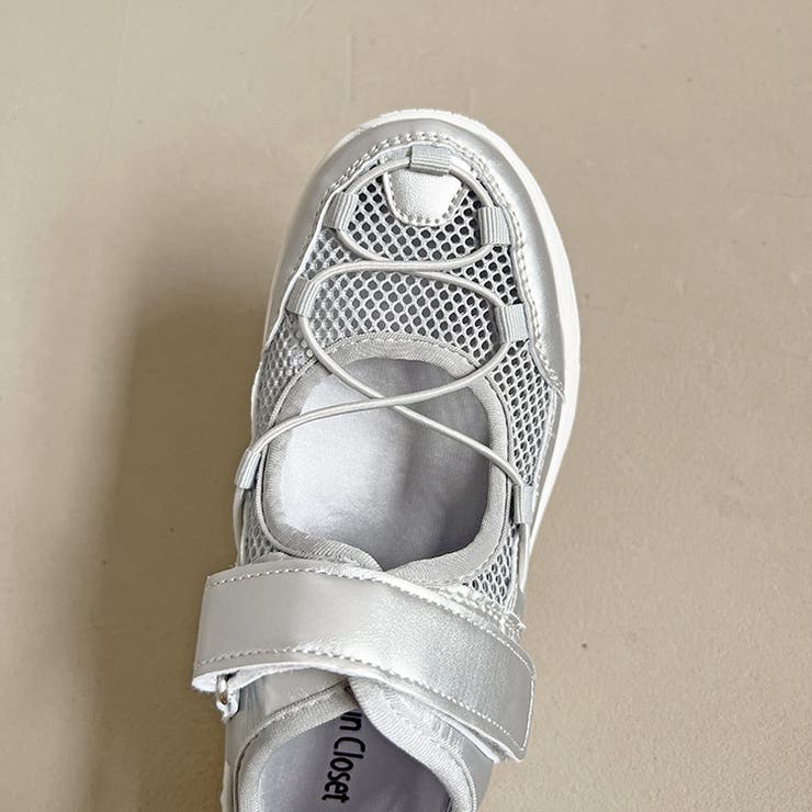 超軽量 厚底 メッシュ ベルクロ スニーカー サンダル 2466 | Shoes in Closet | 詳細画像24 