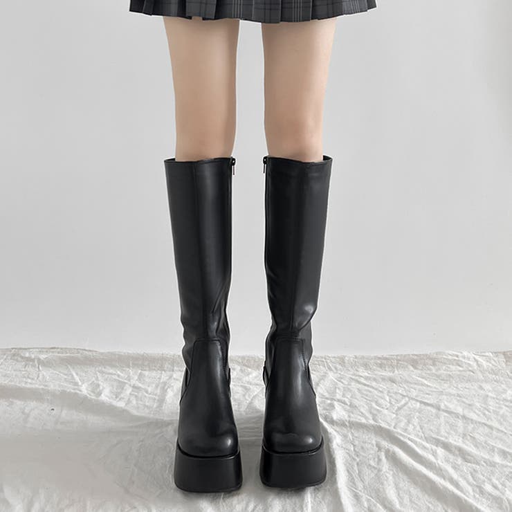 《#防菌》 厚底 プラットフォーム 消臭 ロングブーツ 2644 | Shoes in Closet | 詳細画像4 