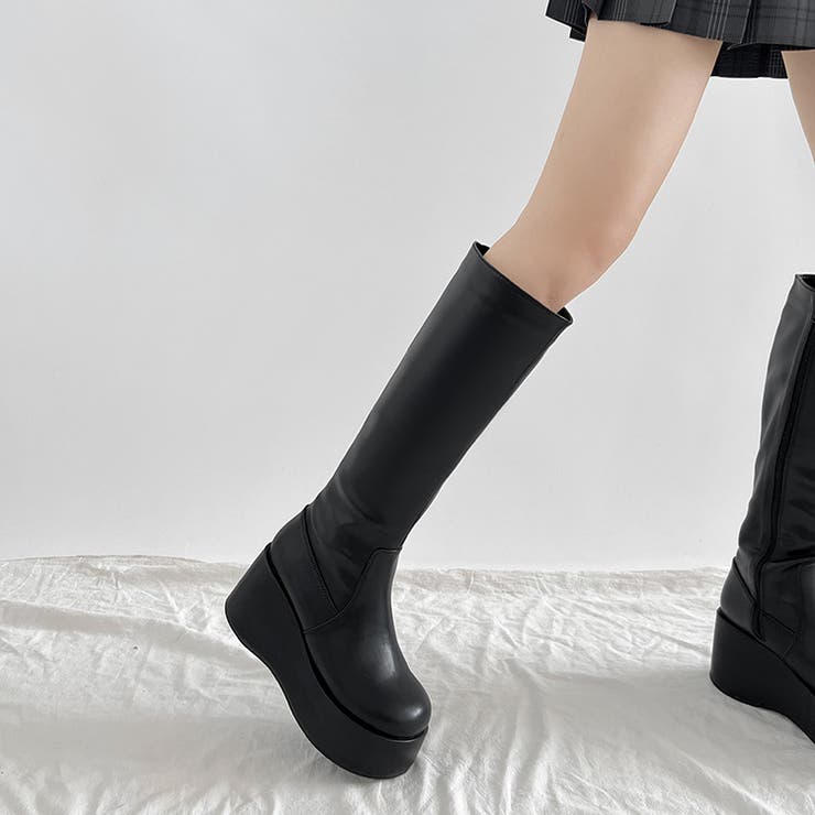 《#防菌》 厚底 プラットフォーム 消臭 ロングブーツ 2644 | Shoes in Closet | 詳細画像5 