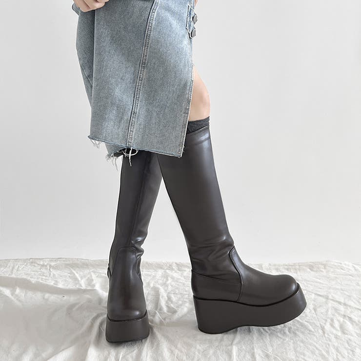 《#防菌》 厚底 プラットフォーム 消臭 ロングブーツ 2644 | Shoes in Closet | 詳細画像15 