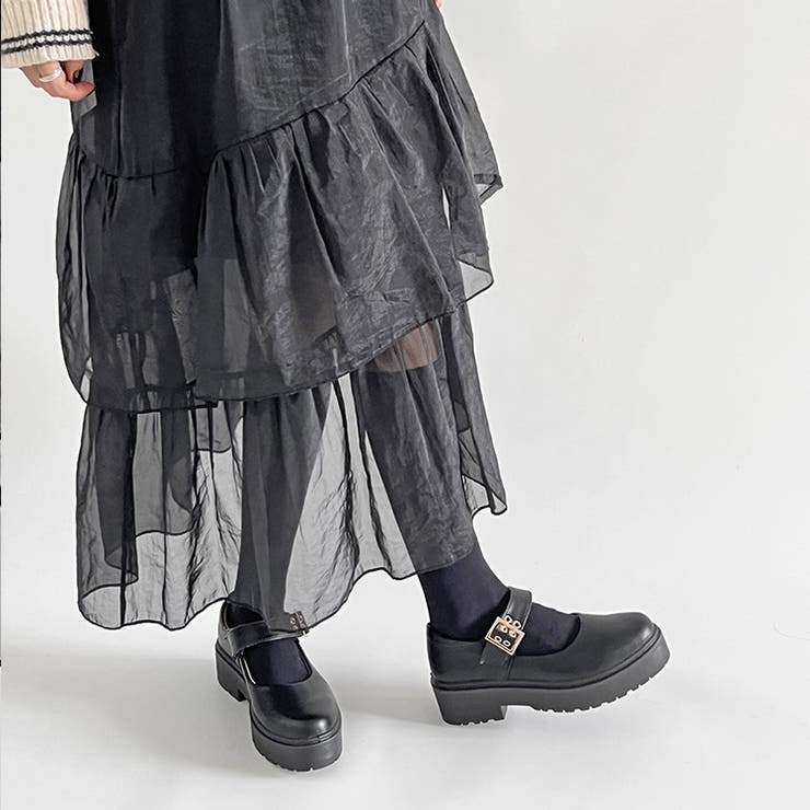 軽量厚底 プラットフォーム バックル メリージェーン 2648 | Shoes in Closet | 詳細画像6 
